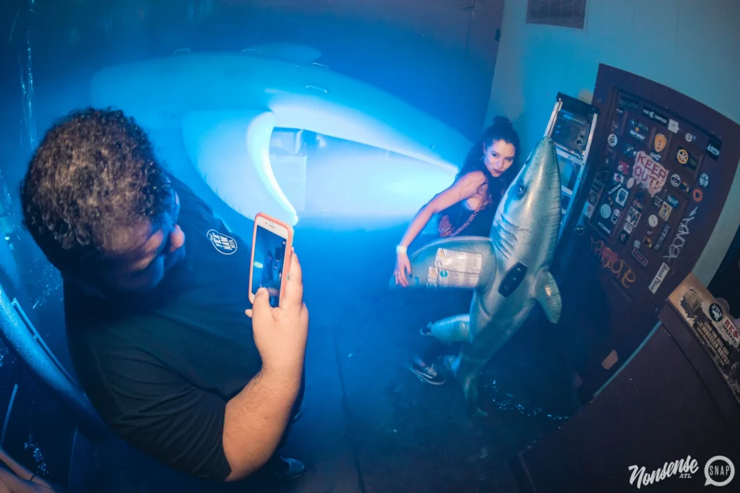 NONSENSE Under The Sea DANCE PARTY - JUNE 2018 at The Basement in East Atlanta. Kimber was the DJ. Photo by Fabeaux/Oh Snap.