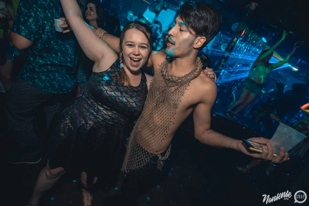 NONSENSE Under The Sea DANCE PARTY - JUNE 2018 at The Basement in East Atlanta. Kimber was the DJ. Photo by Fabeaux/Oh Snap.
