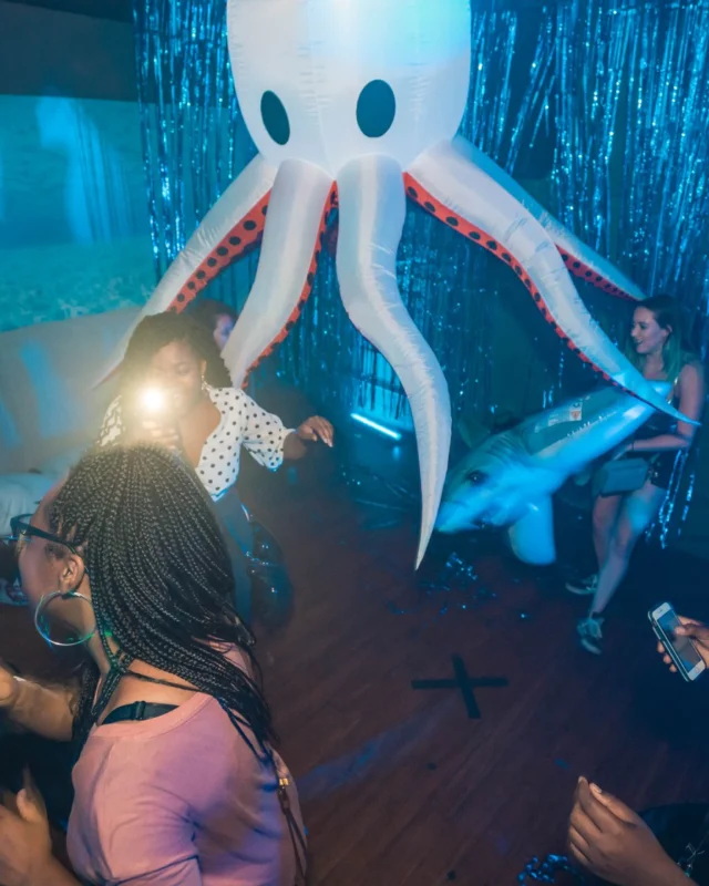 NONSENSE Under The Sea DANCE PARTY - JUNE 2018 at The Basement in East Atlanta. Kimber was the DJ. Photo by Fabeaux/Oh Snap.