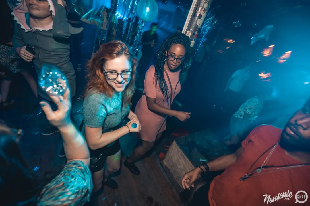 NONSENSE Under The Sea DANCE PARTY - JUNE 2018 at The Basement in East Atlanta. Kimber was the DJ. Photo by Fabeaux/Oh Snap.