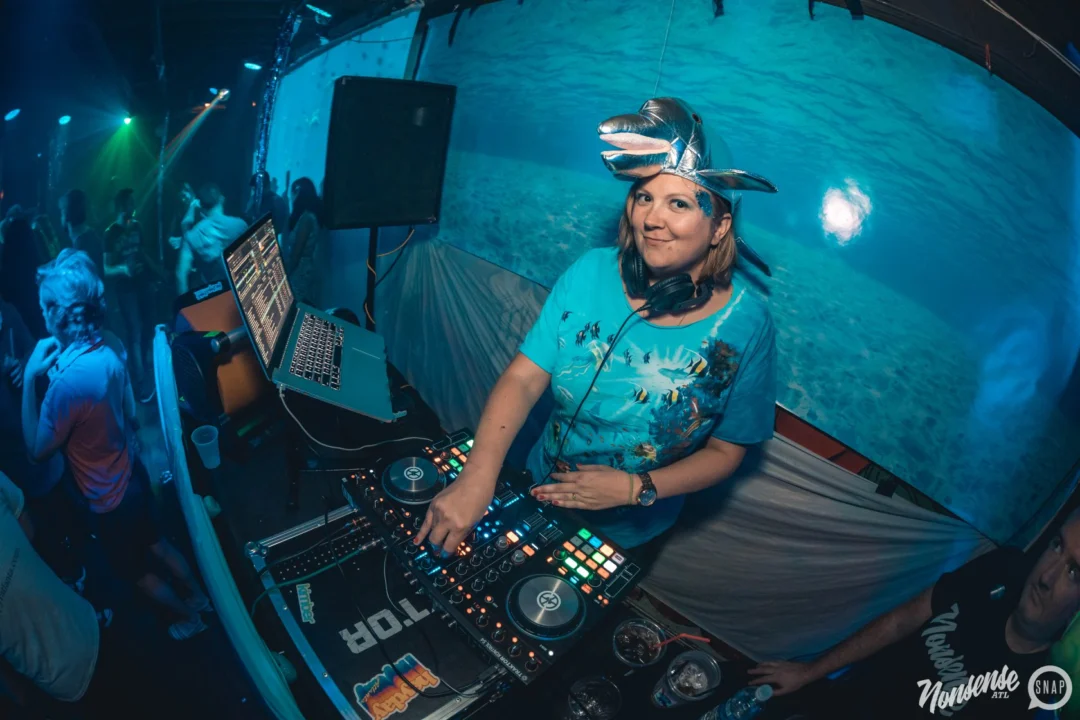 NONSENSE Under The Sea DANCE PARTY - JUNE 2018 at The Basement in East Atlanta. Kimber was the DJ. Photo by Fabeaux/Oh Snap.