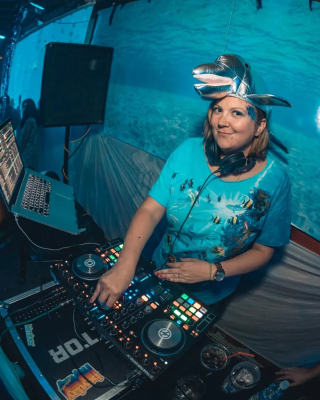 NONSENSE Under The Sea DANCE PARTY - JUNE 2018 at The Basement in East Atlanta. Kimber was the DJ. Photo by Fabeaux/Oh Snap.