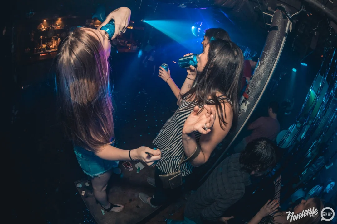 NONSENSE Under The Sea DANCE PARTY - JUNE 2018 at The Basement in East Atlanta. Kimber was the DJ. Photo by Fabeaux/Oh Snap.