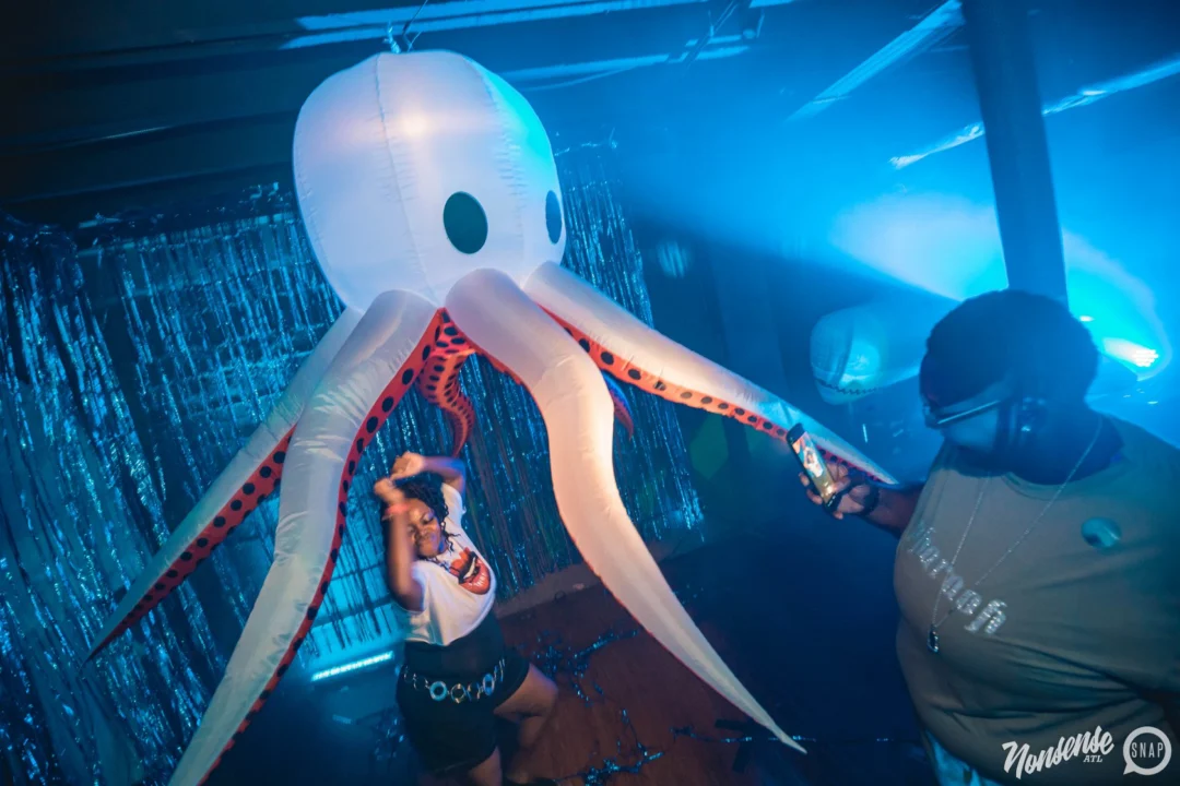 NONSENSE Under The Sea DANCE PARTY - JUNE 2018 at The Basement in East Atlanta. Kimber was the DJ. Photo by Fabeaux/Oh Snap.