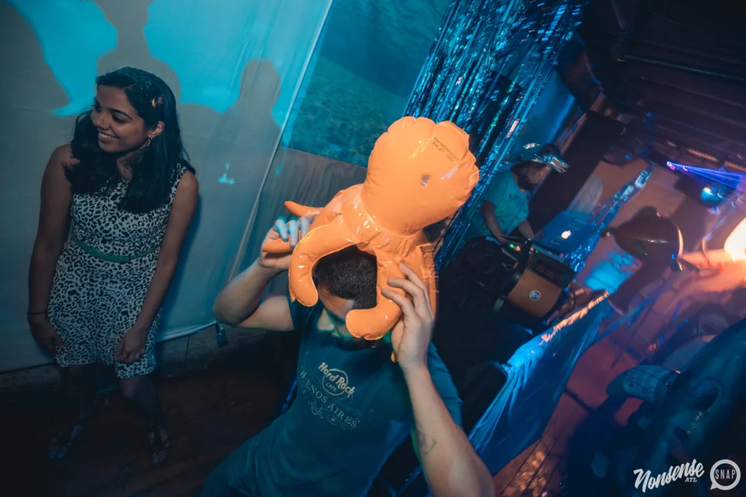NONSENSE Under The Sea DANCE PARTY - JUNE 2018 at The Basement in East Atlanta. Kimber was the DJ. Photo by Fabeaux/Oh Snap.