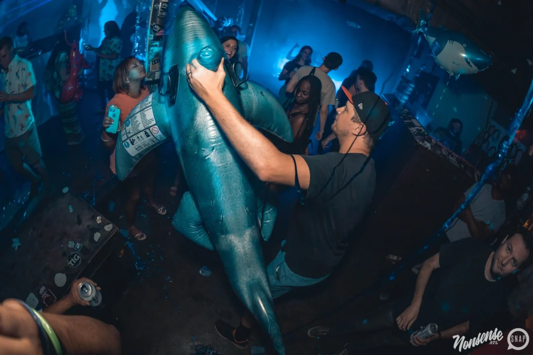 NONSENSE Under The Sea DANCE PARTY - JUNE 2018 at The Basement in East Atlanta. Kimber was the DJ. Photo by Fabeaux/Oh Snap.