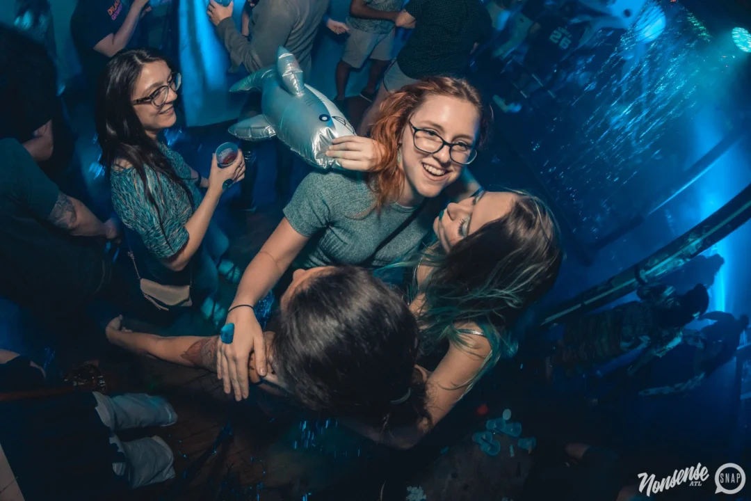NONSENSE Under The Sea DANCE PARTY - JUNE 2018 at The Basement in East Atlanta. Kimber was the DJ. Photo by Fabeaux/Oh Snap.