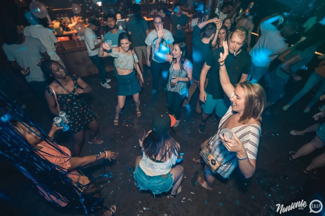 NONSENSE Under The Sea DANCE PARTY - JUNE 2018 at The Basement in East Atlanta. Kimber was the DJ. Photo by Fabeaux/Oh Snap.