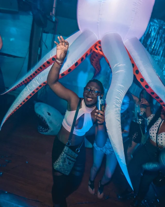 NONSENSE Under The Sea DANCE PARTY - JUNE 2018 at The Basement in East Atlanta. Kimber was the DJ. Photo by Fabeaux/Oh Snap.