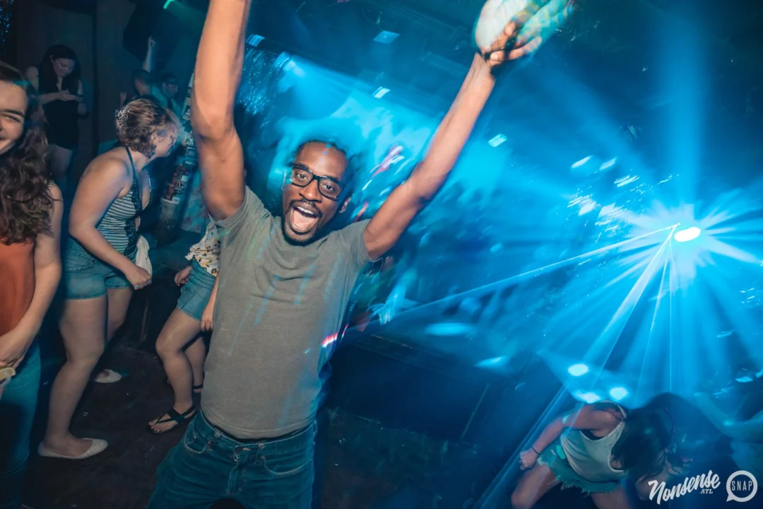 NONSENSE Under The Sea DANCE PARTY - JUNE 2018 at The Basement in East Atlanta. Kimber was the DJ. Photo by Fabeaux/Oh Snap.