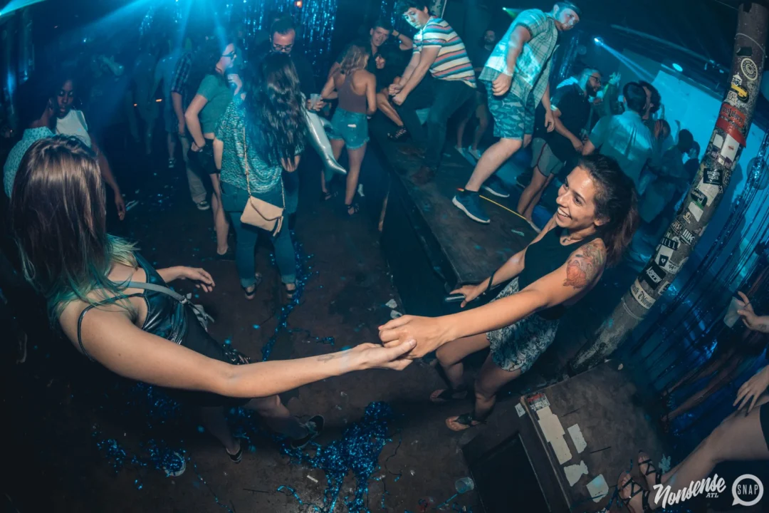 NONSENSE Under The Sea DANCE PARTY - JUNE 2018 at The Basement in East Atlanta. Kimber was the DJ. Photo by Fabeaux/Oh Snap.