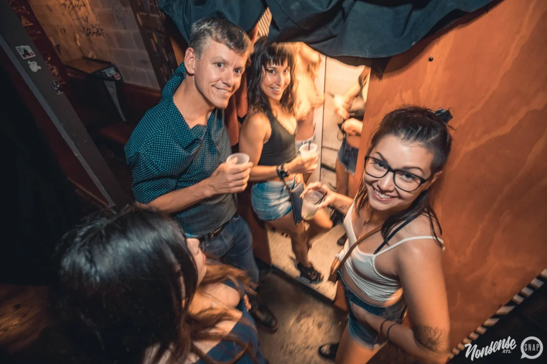 NONSENSE Under The Sea DANCE PARTY - JUNE 2018 at The Basement in East Atlanta. Kimber was the DJ. Photo by Fabeaux/Oh Snap.