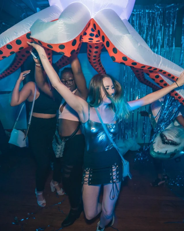 NONSENSE Under The Sea DANCE PARTY - JUNE 2018 at The Basement in East Atlanta. Kimber was the DJ. Photo by Fabeaux/Oh Snap.