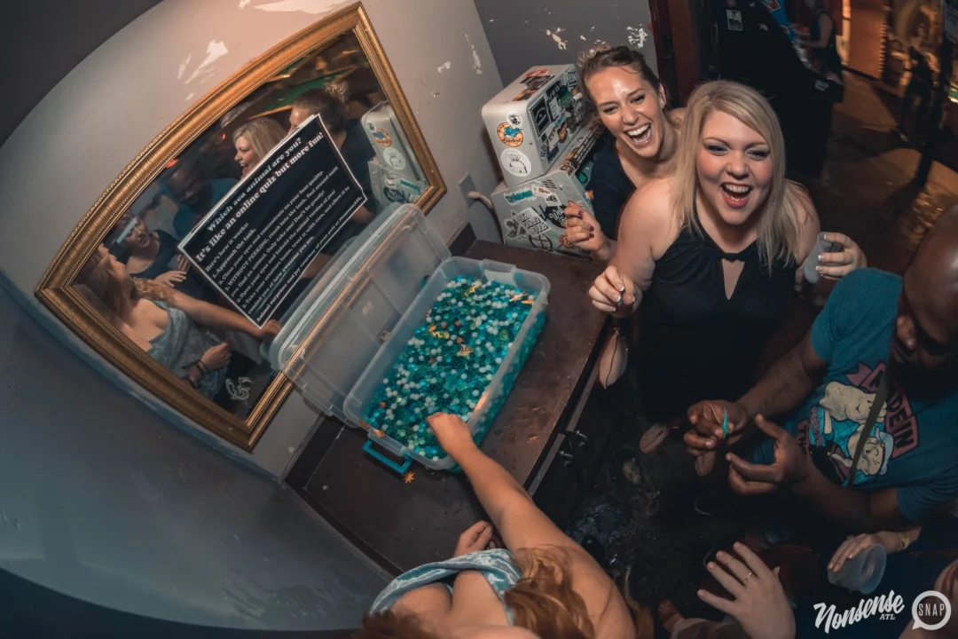 NONSENSE Under The Sea DANCE PARTY - JUNE 2018 at The Basement in East Atlanta. Kimber was the DJ. Photo by Fabeaux/Oh Snap.