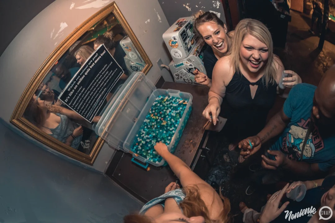 NONSENSE Under The Sea DANCE PARTY - JUNE 2018 at The Basement in East Atlanta. Kimber was the DJ. Photo by Fabeaux/Oh Snap.
