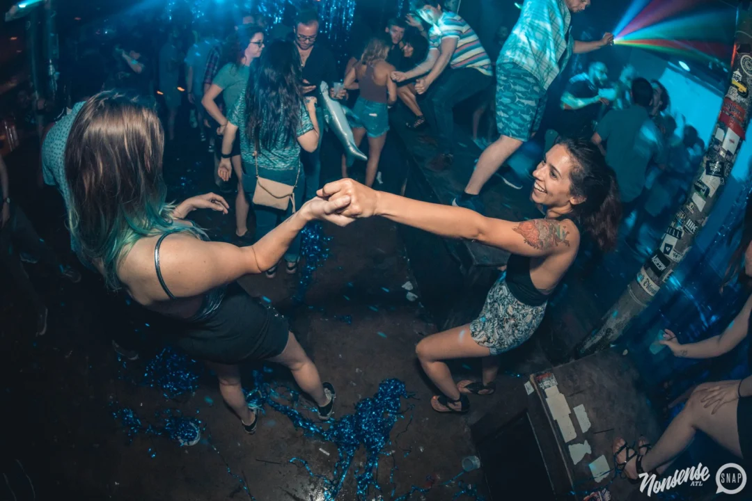 NONSENSE Under The Sea DANCE PARTY - JUNE 2018 at The Basement in East Atlanta. Kimber was the DJ. Photo by Fabeaux/Oh Snap.