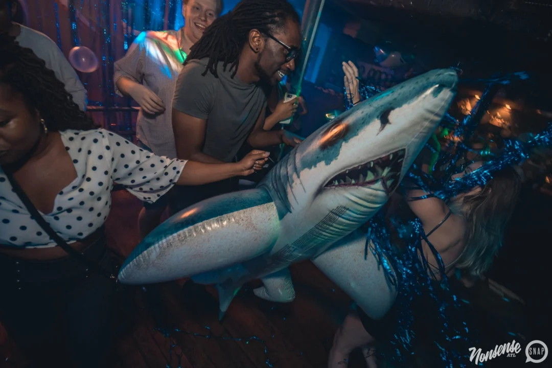 NONSENSE Under The Sea DANCE PARTY - JUNE 2018 at The Basement in East Atlanta. Kimber was the DJ. Photo by Fabeaux/Oh Snap.
