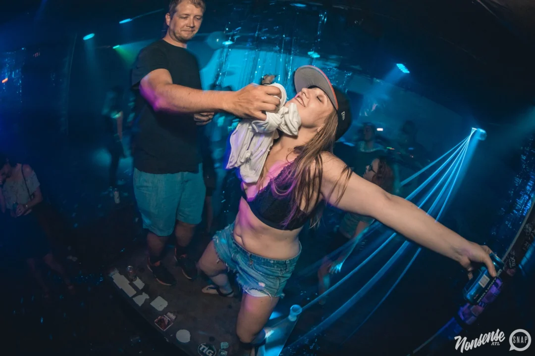 NONSENSE Under The Sea DANCE PARTY - JUNE 2018 at The Basement in East Atlanta. Kimber was the DJ. Photo by Fabeaux/Oh Snap.