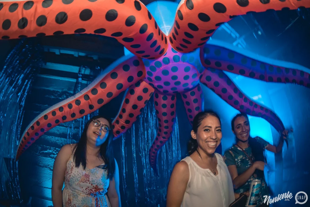 NONSENSE Under The Sea DANCE PARTY - JUNE 2018 at The Basement in East Atlanta. Kimber was the DJ. Photo by Fabeaux/Oh Snap.