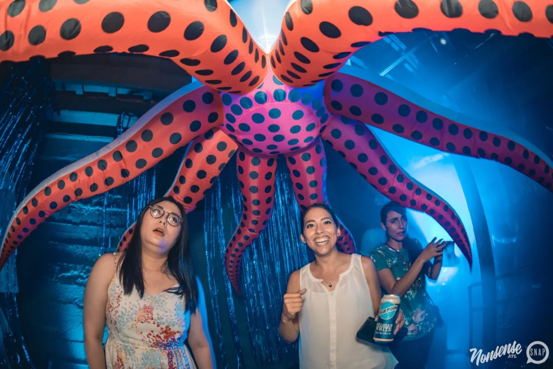 NONSENSE Under The Sea DANCE PARTY - JUNE 2018 at The Basement in East Atlanta. Kimber was the DJ. Photo by Fabeaux/Oh Snap.