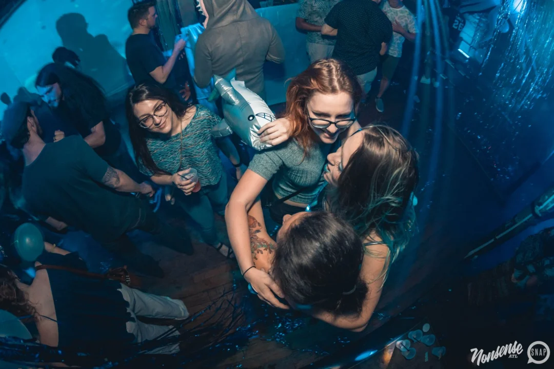 NONSENSE Under The Sea DANCE PARTY - JUNE 2018 at The Basement in East Atlanta. Kimber was the DJ. Photo by Fabeaux/Oh Snap.