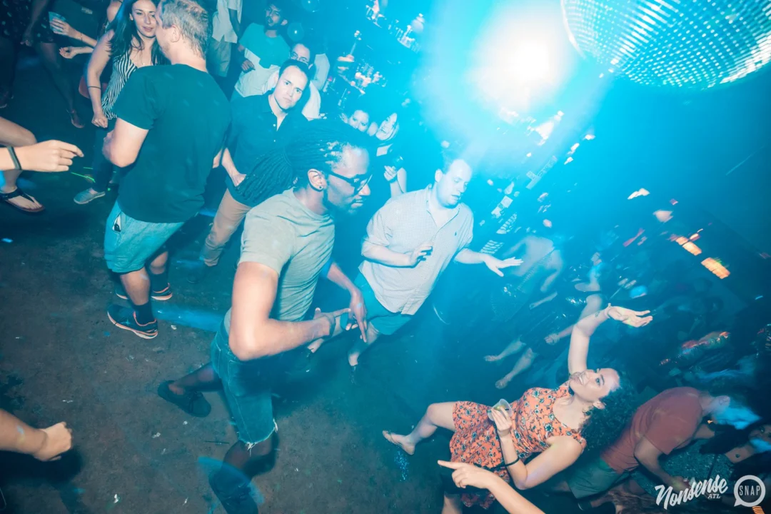 NONSENSE Under The Sea DANCE PARTY - JUNE 2018 at The Basement in East Atlanta. Kimber was the DJ. Photo by Fabeaux/Oh Snap.