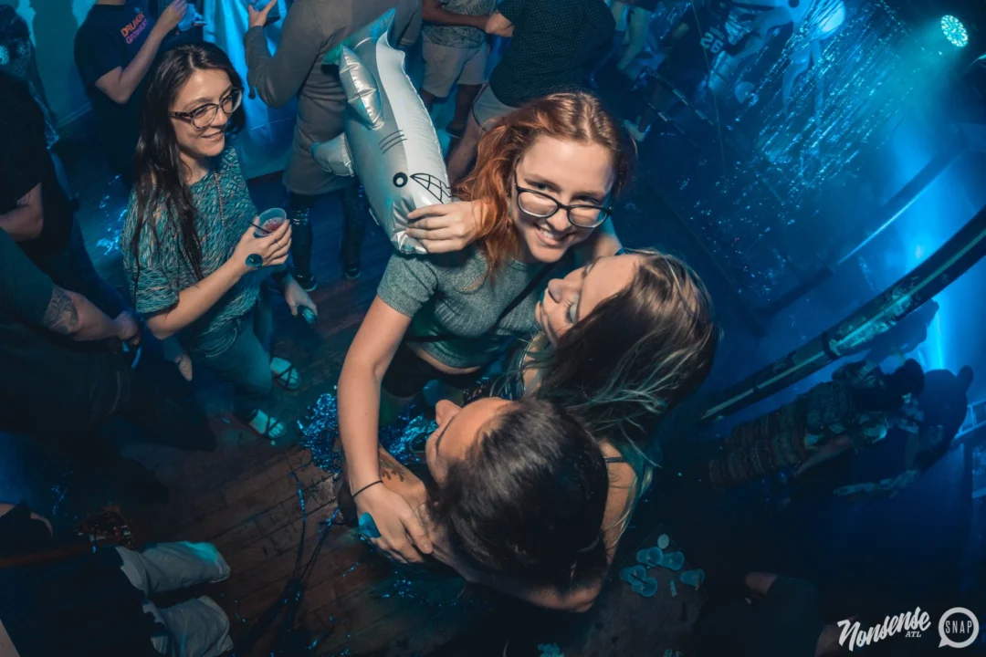 NONSENSE Under The Sea DANCE PARTY - JUNE 2018 at The Basement in East Atlanta. Kimber was the DJ. Photo by Fabeaux/Oh Snap.