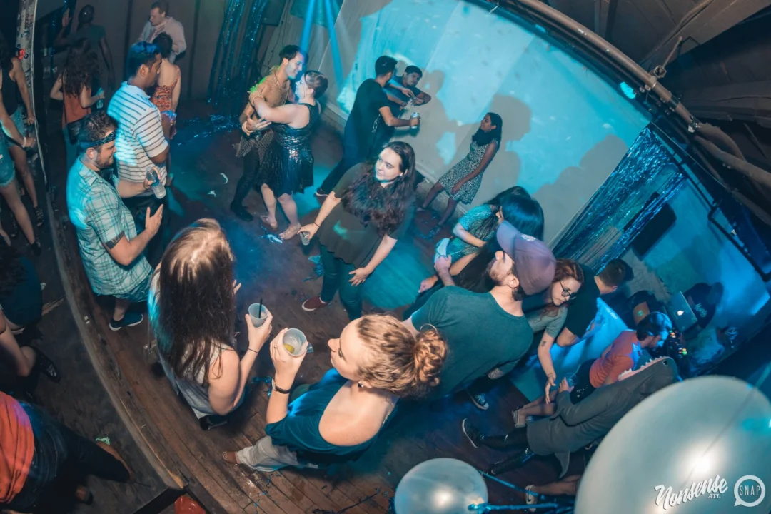 NONSENSE Under The Sea DANCE PARTY - JUNE 2018 at The Basement in East Atlanta. Kimber was the DJ. Photo by Fabeaux/Oh Snap.