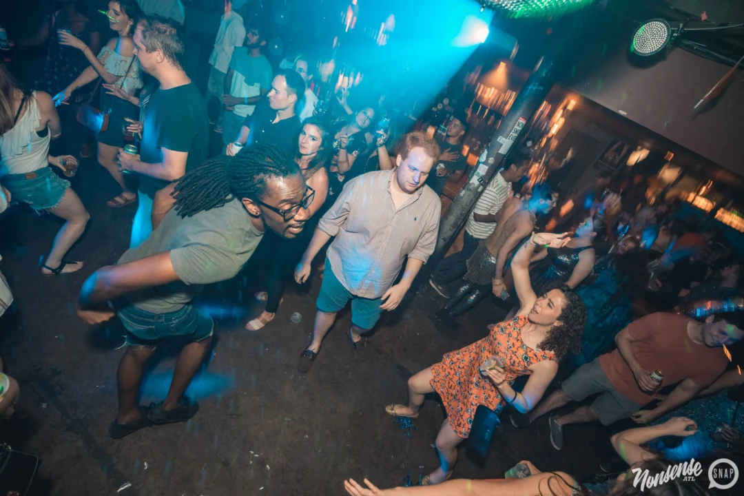 NONSENSE Under The Sea DANCE PARTY - JUNE 2018 at The Basement in East Atlanta. Kimber was the DJ. Photo by Fabeaux/Oh Snap.