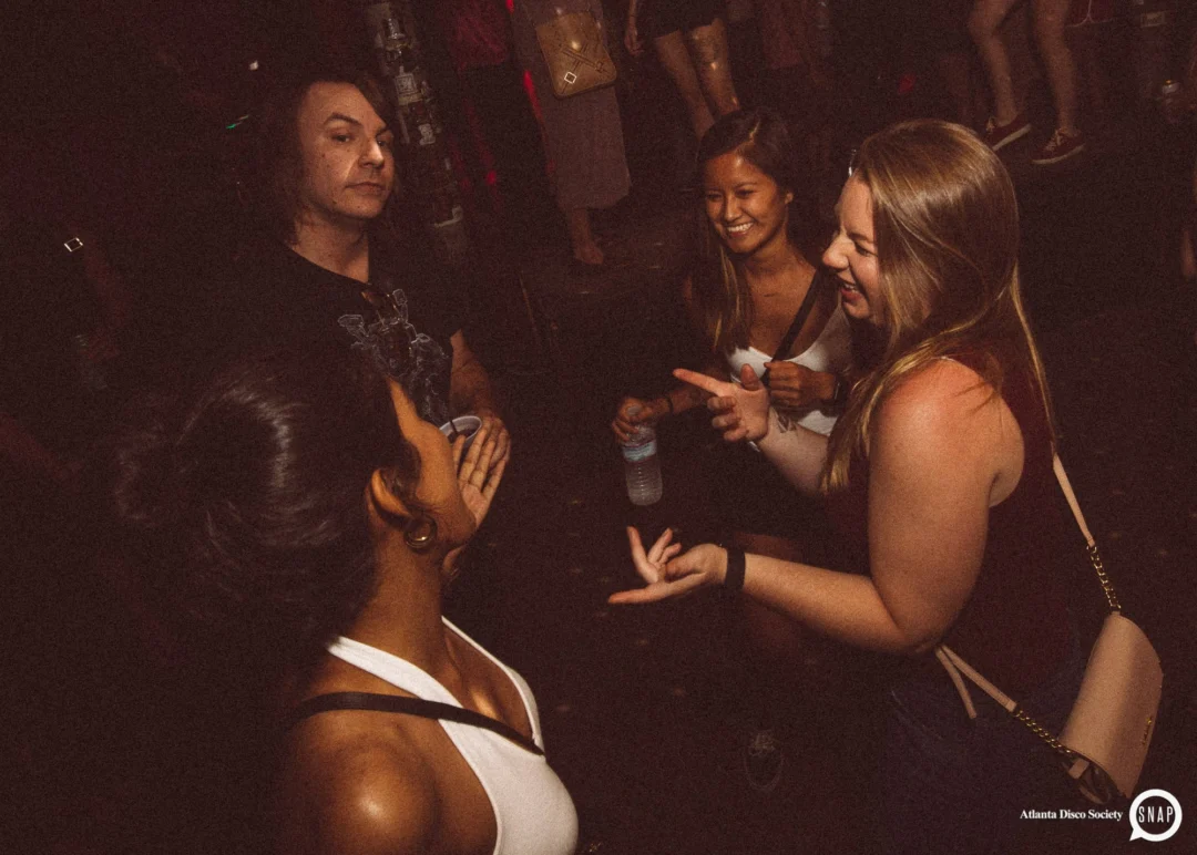 Atlanta Disco Society II at The Basement. East Atlanta. July 28, 2018. Kimber was the DJ. Photos by Stephanie Heath/Oh Snap.