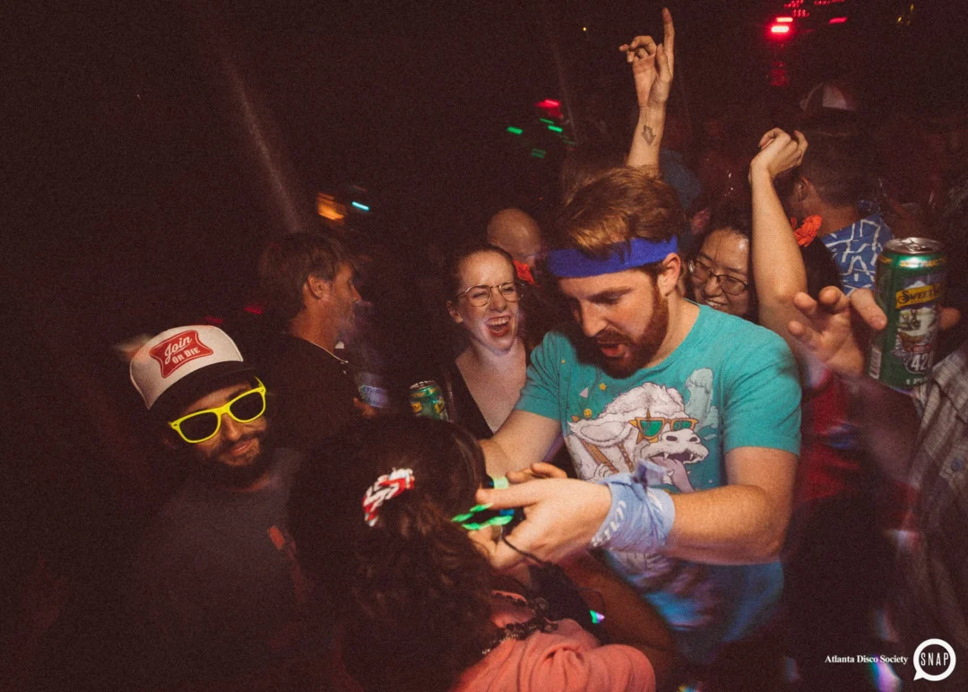 Atlanta Disco Society II at The Basement. East Atlanta. July 28, 2018. Kimber was the DJ. Photos by Stephanie Heath/Oh Snap.