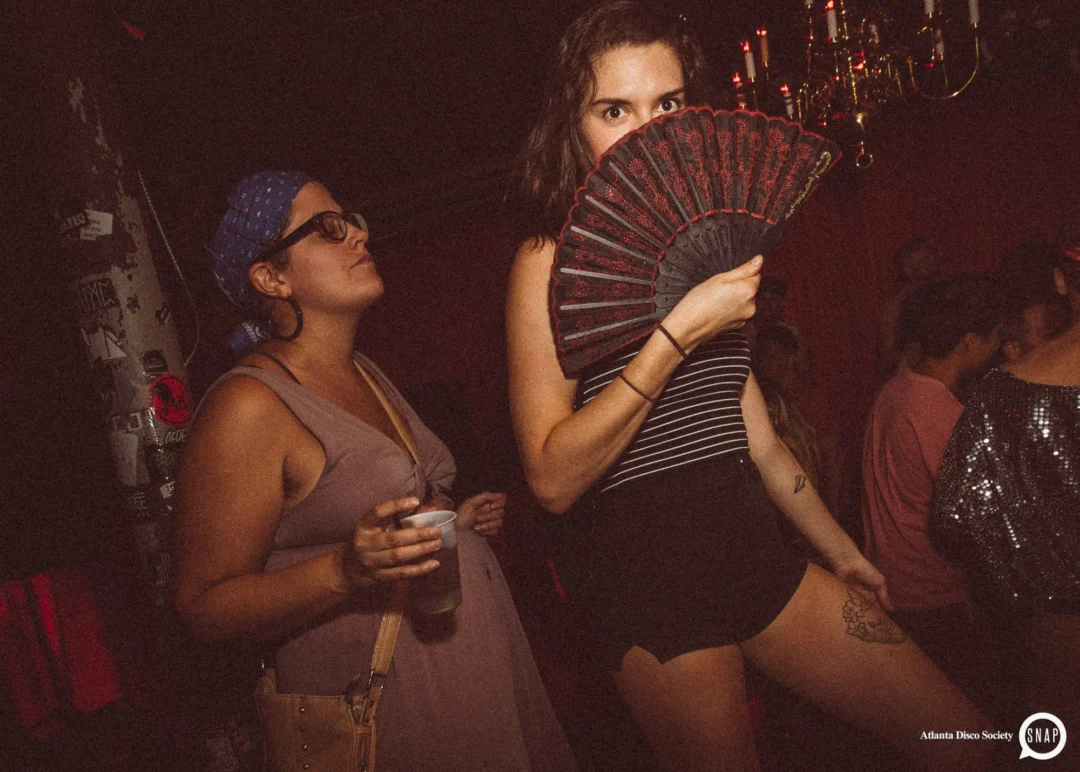 Atlanta Disco Society II at The Basement. East Atlanta. July 28, 2018. Kimber was the DJ. Photos by Stephanie Heath/Oh Snap.