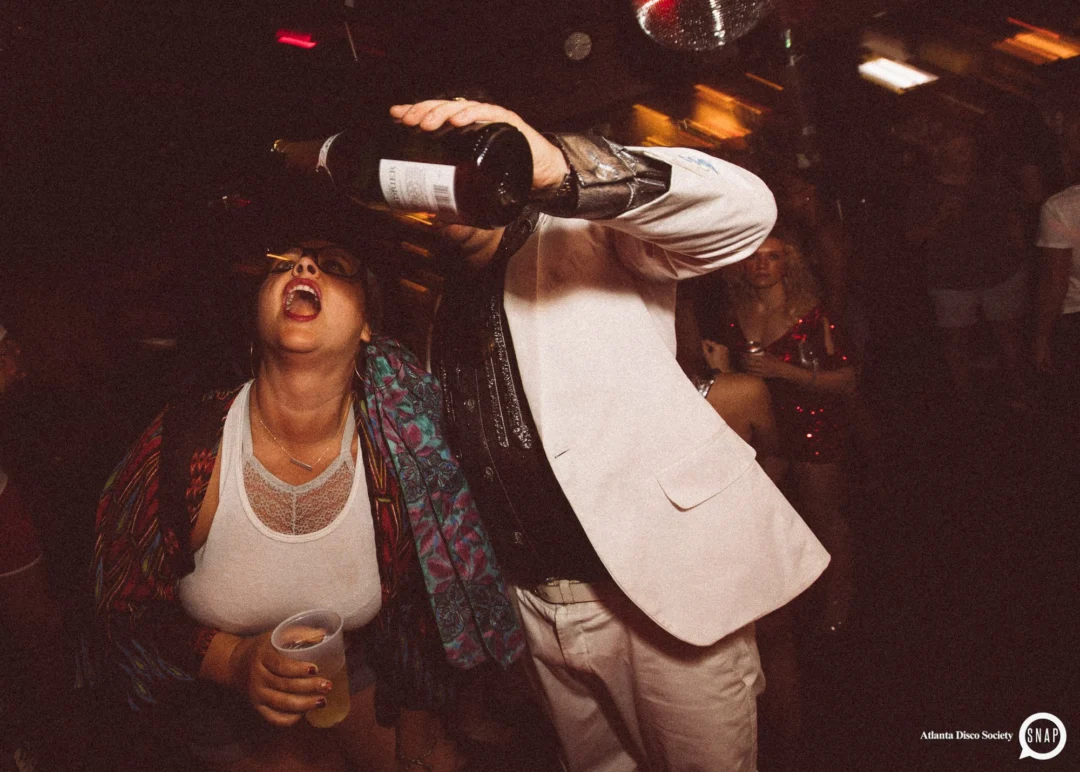 Atlanta Disco Society II at The Basement. East Atlanta. July 28, 2018. Kimber was the DJ. Photos by Stephanie Heath/Oh Snap.