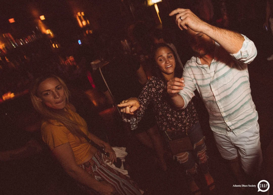 Atlanta Disco Society II at The Basement. East Atlanta. July 28, 2018. Kimber was the DJ. Photos by Stephanie Heath/Oh Snap.