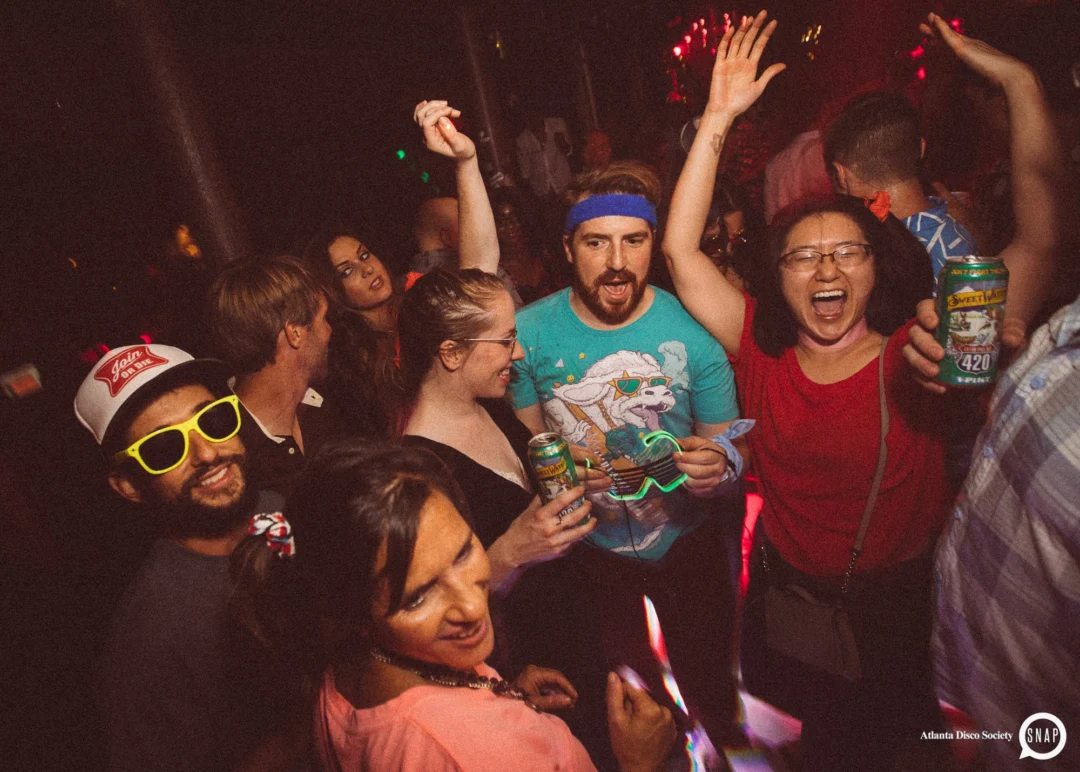 Atlanta Disco Society II at The Basement. East Atlanta. July 28, 2018. Kimber was the DJ. Photos by Stephanie Heath/Oh Snap.