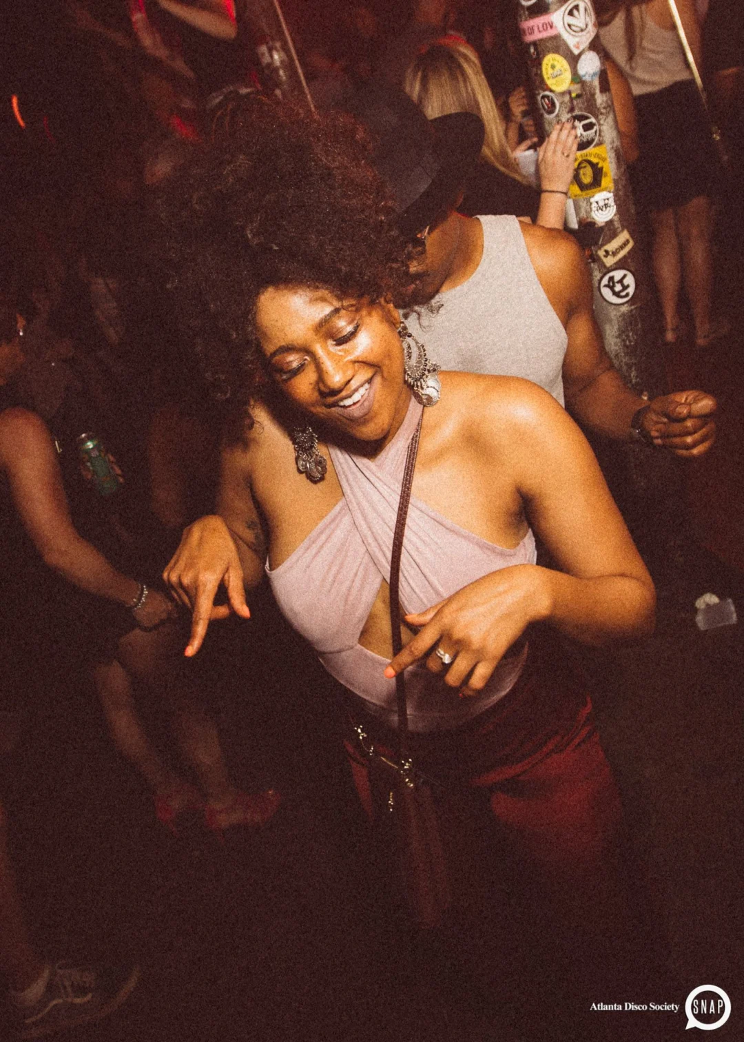 Atlanta Disco Society II at The Basement. East Atlanta. July 28, 2018. Kimber was the DJ. Photos by Stephanie Heath/Oh Snap.