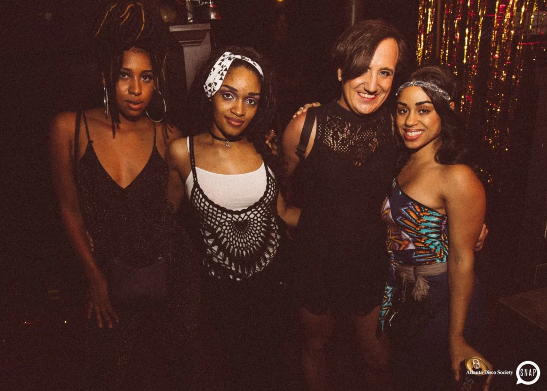 Atlanta Disco Society II at The Basement. East Atlanta. July 28, 2018. Kimber was the DJ. Photos by Stephanie Heath/Oh Snap.