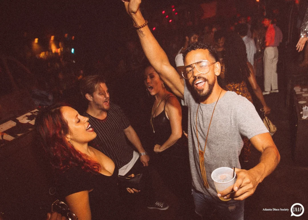 Atlanta Disco Society II at The Basement. East Atlanta. July 28, 2018. Kimber was the DJ. Photos by Stephanie Heath/Oh Snap.