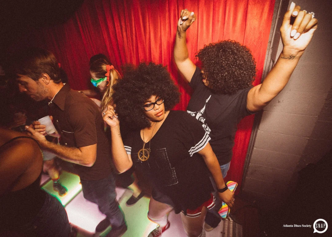 Atlanta Disco Society II at The Basement. East Atlanta. July 28, 2018. Kimber was the DJ. Photos by Stephanie Heath/Oh Snap.