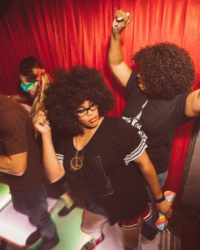 Atlanta Disco Society II at The Basement. East Atlanta. July 28, 2018. Kimber was the DJ. Photos by Stephanie Heath/Oh Snap.