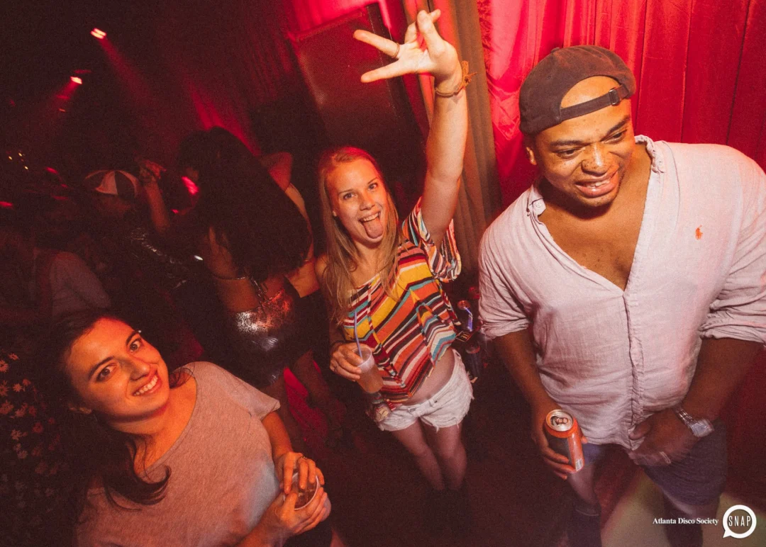 Atlanta Disco Society II at The Basement. East Atlanta. July 28, 2018. Kimber was the DJ. Photos by Stephanie Heath/Oh Snap.