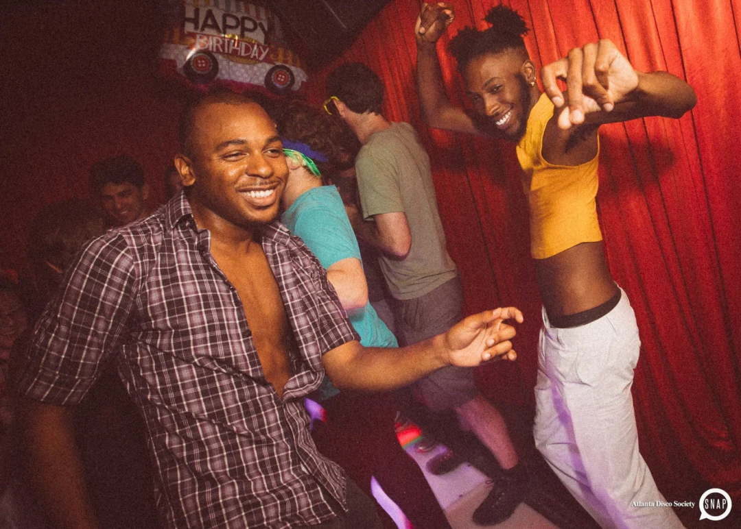 Atlanta Disco Society II at The Basement. East Atlanta. July 28, 2018. Kimber was the DJ. Photos by Stephanie Heath/Oh Snap.