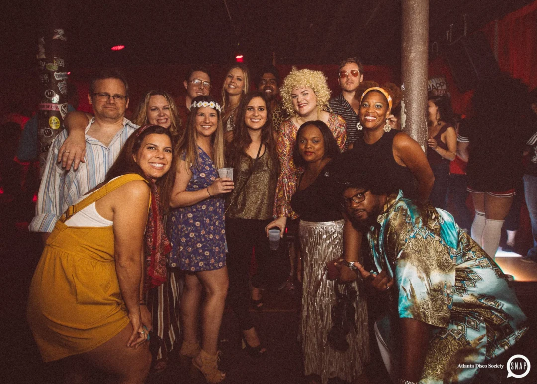 Atlanta Disco Society II at The Basement. East Atlanta. July 28, 2018. Kimber was the DJ. Photos by Stephanie Heath/Oh Snap.