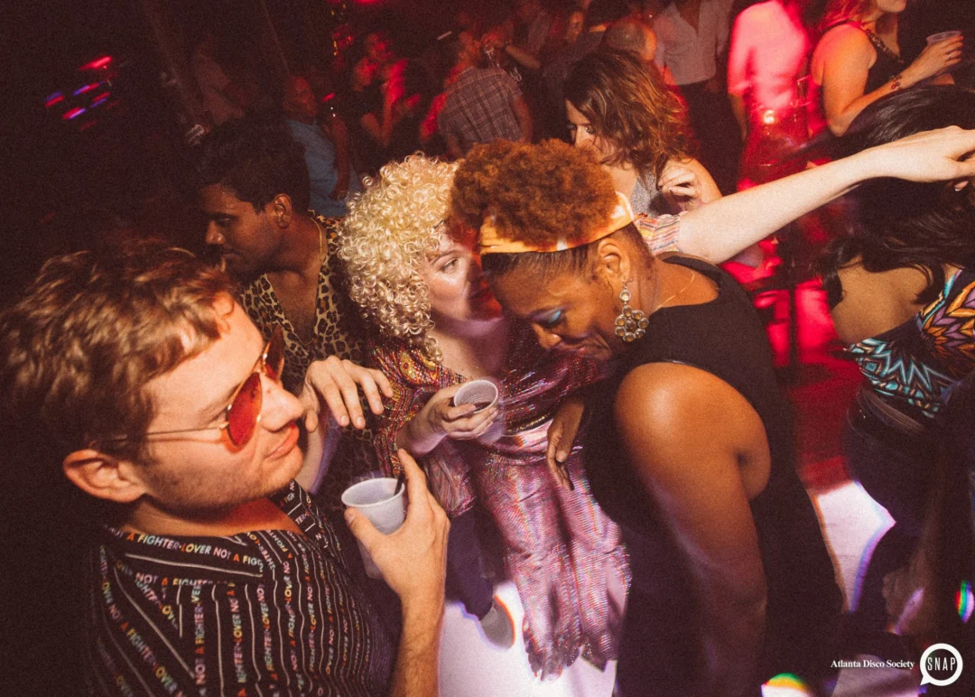 Atlanta Disco Society II at The Basement. East Atlanta. July 28, 2018. Kimber was the DJ. Photos by Stephanie Heath/Oh Snap.