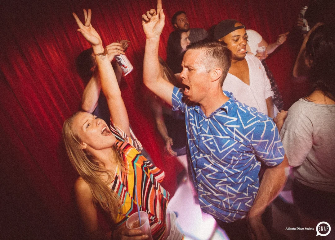 Atlanta Disco Society II at The Basement. East Atlanta. July 28, 2018. Kimber was the DJ. Photos by Stephanie Heath/Oh Snap.