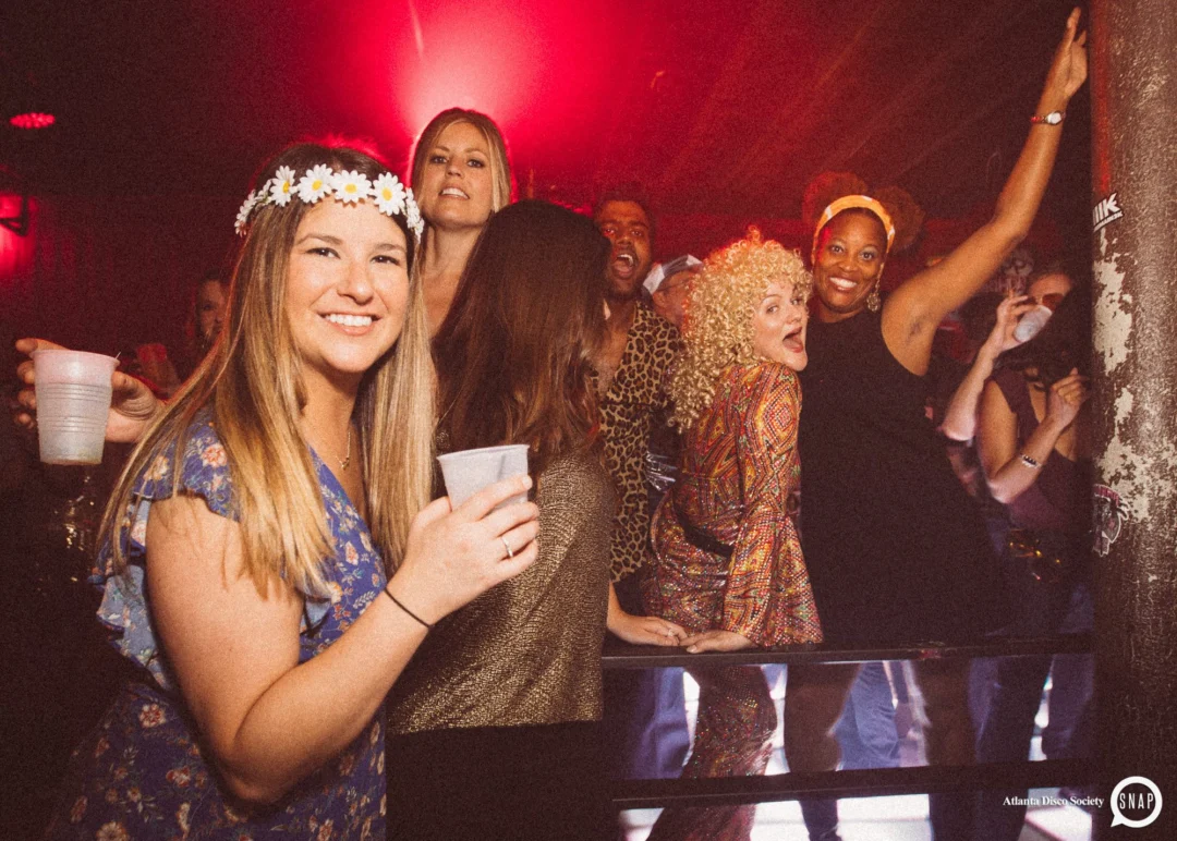 Atlanta Disco Society II at The Basement. East Atlanta. July 28, 2018. Kimber was the DJ. Photos by Stephanie Heath/Oh Snap.