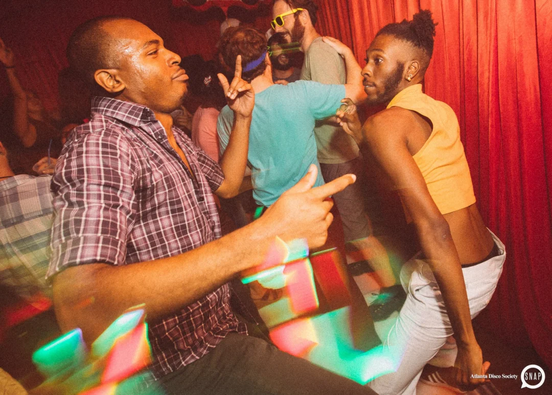 Atlanta Disco Society II at The Basement. East Atlanta. July 28, 2018. Kimber was the DJ. Photos by Stephanie Heath/Oh Snap.