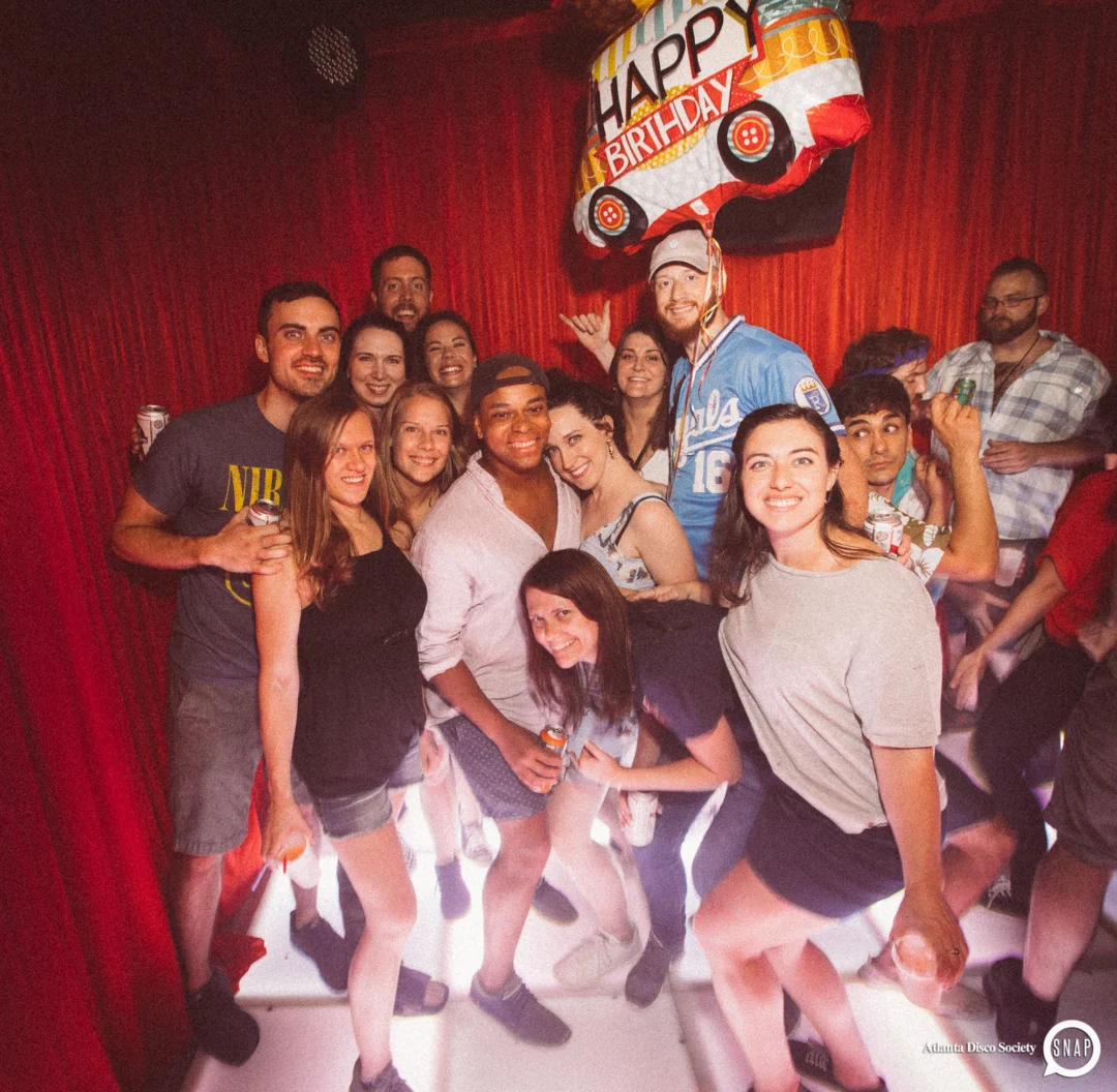 Atlanta Disco Society II at The Basement. East Atlanta. July 28, 2018. Kimber was the DJ. Photos by Stephanie Heath/Oh Snap.