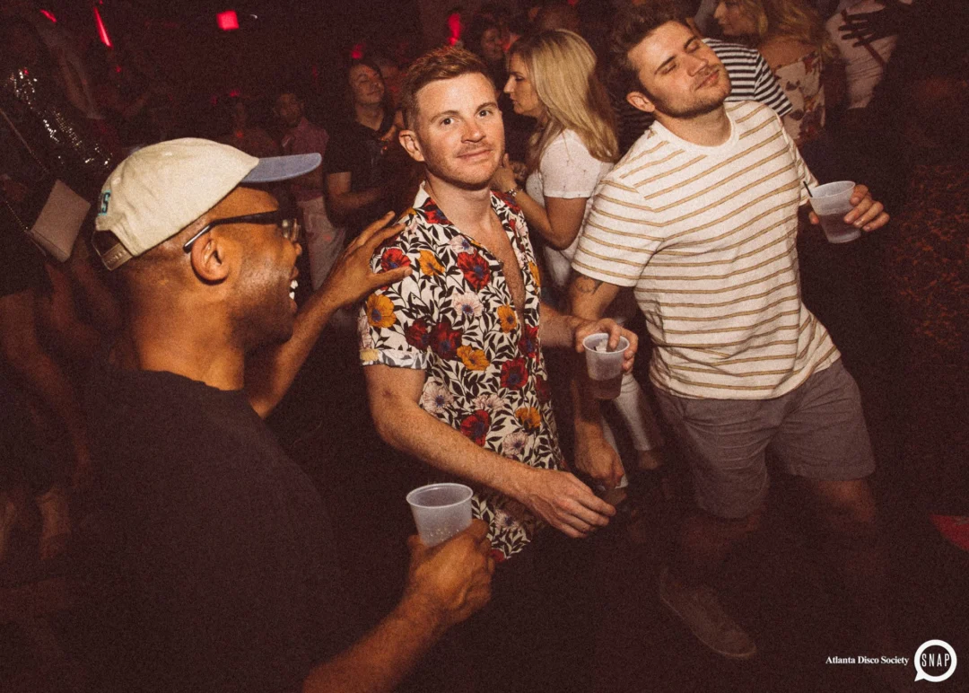 Atlanta Disco Society II at The Basement. East Atlanta. July 28, 2018. Kimber was the DJ. Photos by Stephanie Heath/Oh Snap.