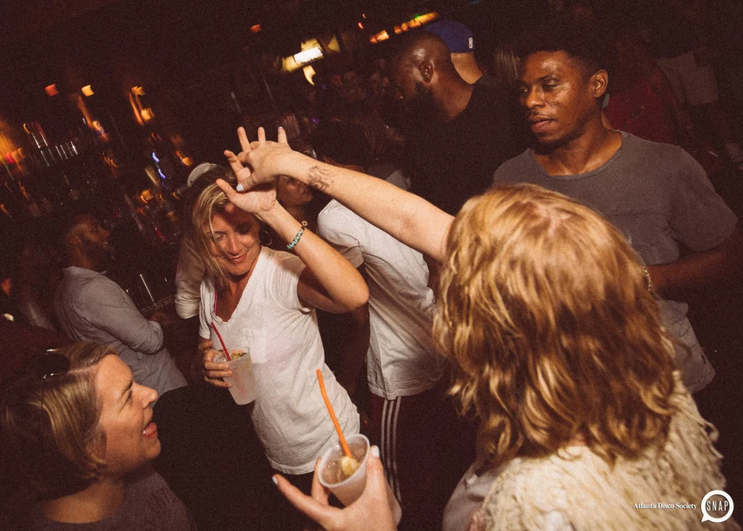 Atlanta Disco Society II at The Basement. East Atlanta. July 28, 2018. Kimber was the DJ. Photos by Stephanie Heath/Oh Snap.